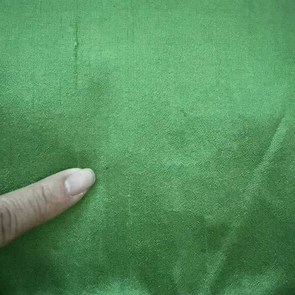 EILEEN FISHER Full Zip Silk Wool Vest M Green Preppy Old Money Coastal Grandma - Picture 6 of 9